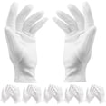 thumbnail image 1 of Guantes de Algodón Blanco Oso de Fresa 12 Pares Tamaño Mediano, 1 of 8