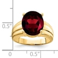 thumbnail image 2 of Primal Gold 14 Karat Yellow Gold 12x10mm Oval Garnet Ring, 2 of 4