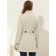 thumbnail image 4 of Abrigo de invierno para mujer Cuello de piel sintética Abrigo largo cálido beige XS, 4 of 6