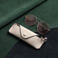 thumbnail image 4 of Portable Lychee Pattern Glasses Bag PU Leather Hanging Neck Eyeglasses Pouch Sunglasses Organizer Fashion Myopia Storage Box, 4 of 4