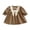 Khaki, variant on JoyHoop Toddler Dress Long Sleeve Baby Ruffle Fall Winter Casual Party Birthday Little Girls Dresses for Girls