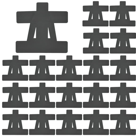 20 Pcs Shoulder Kinesiology Tapes, Black Cotton Sport Tapes, Cross-Shape Design, Breathable & Stretchy, Latex-less, Ideal for Pain Relief, Shoulder Support