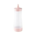 thumbnail image 2 of 11 Ounces Condiment Squeezing Bottles, Flip Top, Plastic Food-Grade, Umbrella Shape Cap, Easy Dispensing Control, for Condiments Oil Icing Liquids, Translucent, 2 of 6