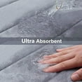 thumbnail image 5 of Buganda Memory Foam Bathroom Rugs Sets 2, 30"x20" Bath Mats and 24"x20" U-Shaped Toilet Rugs, Soft Non Slip Absorbent Bath Rugs, Grey, 5 of 8