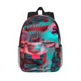 thumbnail image 1 of Lukts Psychedelic Hairless Cat Pattern 15 Inch Student Backpack, Waterproof Laptop Backpack with Adjustable Shoulder Straps, Lightweight Travel, Campus Backpack, Unisex, 1 of 6