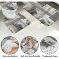 thumbnail image 6 of 4Pcs Bathroom Shower Curtain Sets with Rugs,Brown Abstract Bathroom Sets with Shower Curtain and Rugs and Accessories, 6 of 7
