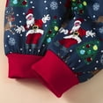 thumbnail image 4 of Mercatoo Christmas Baby Boy Winter Outfit Boys Long Sleeve Bow Tie Romper and Santa Prints Pants + Hat 2Pcs Clothes Set, 4 of 9