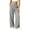 Gray women's high waisted wide leg pants a1, variant on Bzdzmqm Wide Leg Pants for Women High Waisted Flowy Palazzo with Pockets Elastic Waist Trousers Summer Beach Vacation Clothes, Gray 2XL