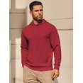 thumbnail image 3 of COOFANDY Mens Fashion Hoodies Pullover Drawstring Hooded Long Sleeve Sweatshirt with Pocket, 3 of 6