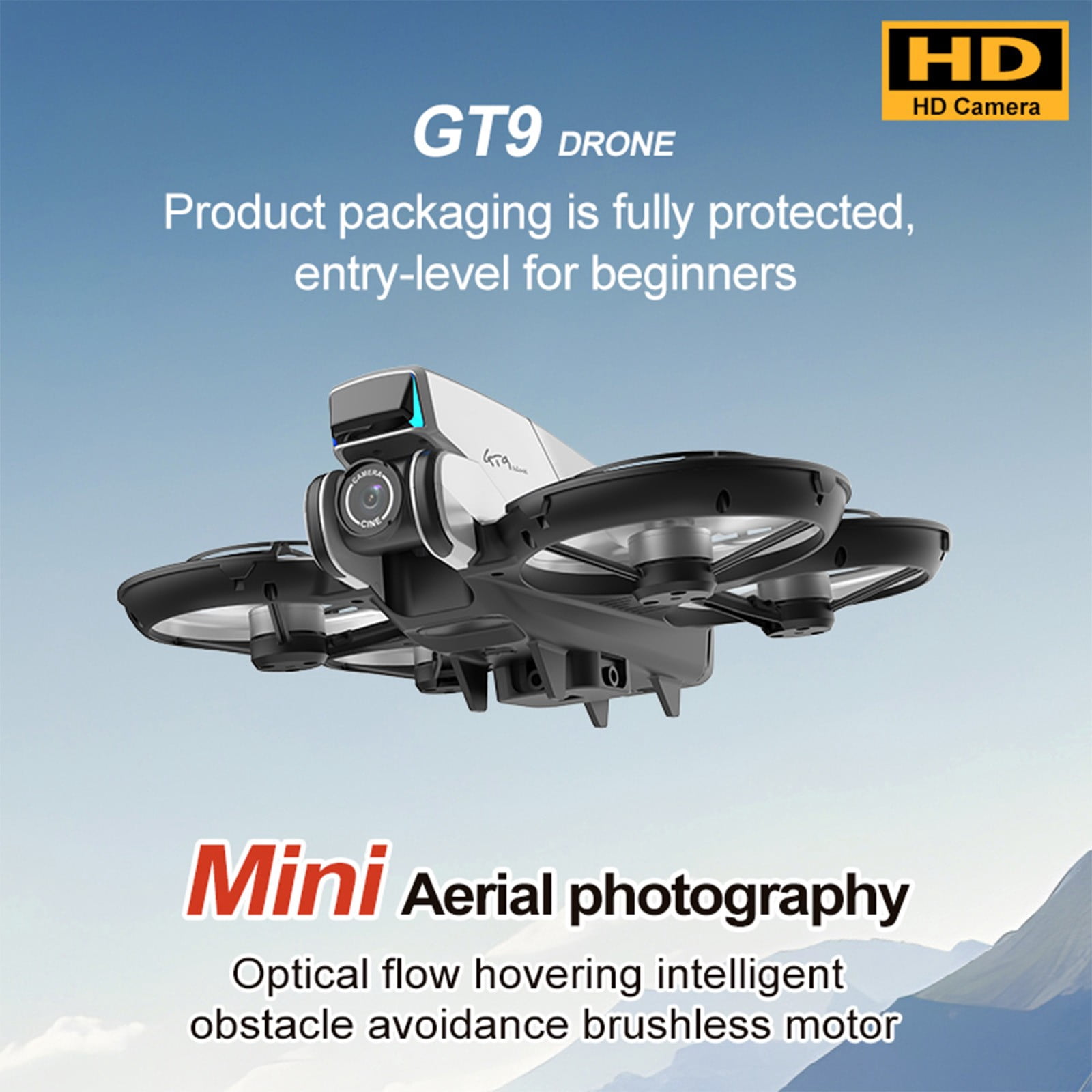 1080P Camera Brushless Motor Drone Toy,4.3 Inch Screen Display RC Quadcopter,High Stability Wind Resistant Flying Drone,HD Video Transmission Smart Aircraft Toy
