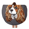 thumbnail image 1 of SIDONKU 60 inch Round Beach Towel Blanket Portrait of The Cavalier King Charles Spaniel in Bow Travel Circle Circular Towels Mat Tapestry Beach Throw, 1 of 2