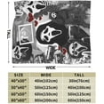 thumbnail image 3 of Ghost-Face Blanket Horror Movie Throw Blanket Anti-Pilling Plush Blanket Lightweight & Ultra-Soft, Warm & Comfy Flannel Fleece Blanket for Couch, Bed, Sofa, 40x50, 3 of 6