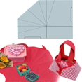 thumbnail image 2 of DIY Fabric Foldable Food Basket Sewing Template,Handbag Quilting Template,10inch, 2 of 5
