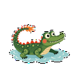 thumbnail image 4 of cartoon Alligator Theme Stickers, Waterproof Alligator Theme Sticker for Water Bottle Laptop Phone Cases Planner Skateboard Luggage Helmet Party Favor Decor, Ideal for Adults Teens Teacher Rewards, 4 of 9