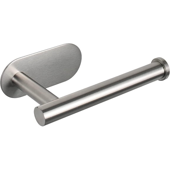 Toilet Roll Holder Wall Mounted Stainless Steel Self Adhesive Bathroom Kitchen Holder