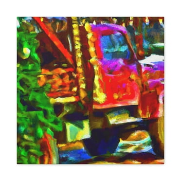 Christmas Delivery Joyfully Arrives - Canvas
