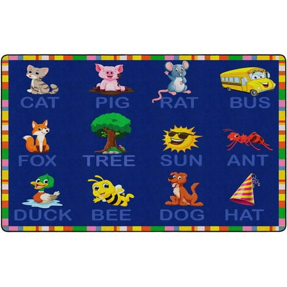 Flagship Carpets FE491-44A 7 ft. 6 x 12 The Learning to Read Rug - Rectangle