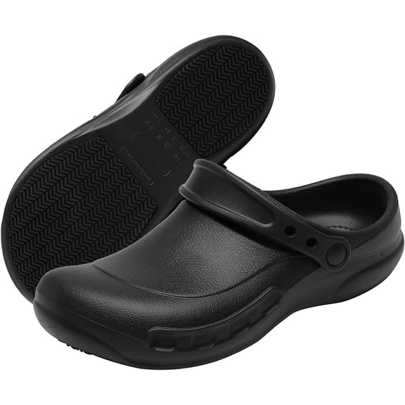 Men Non Slip Chef Shoes, Waterproof Nursing Work Clog Shoe for Food Service Restaurant Kitchen, Zapatos para Trabajar En Restaurante De Hombre