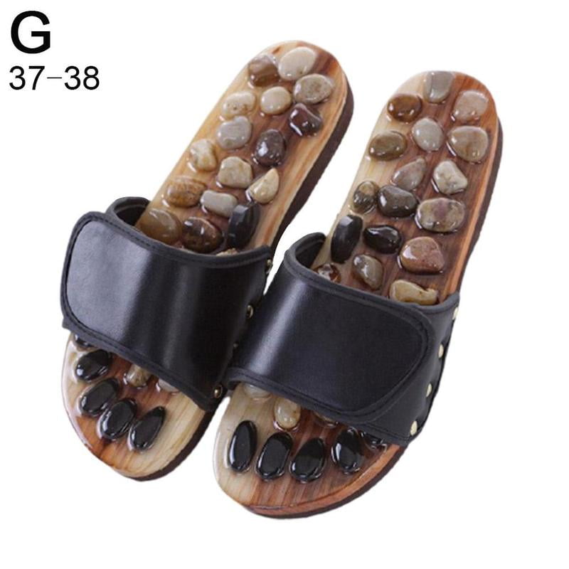 pebble stone foot massage slippers