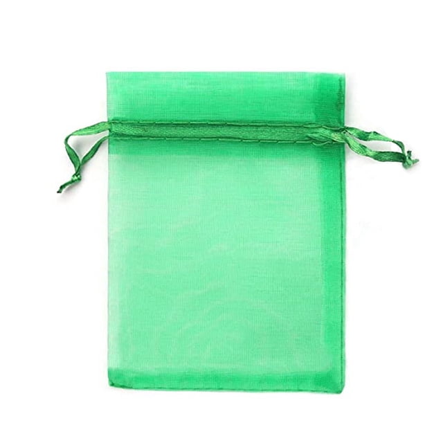 Speravity Bolsa a prueba de control de aves y frutas múltiples de 50 piezas Más 50 piezas de tela ligera y bolsa de malla con bolsa de frutas Jardín y Patio Verde oscuro 10*12 CM