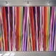 thumbnail image 5 of Laklulu 3 cortinas con flecos de papel de aluminio arcoíris, cortinas metálicas de oropel teñido anudado, telón de fondo para decoración de fiesta de boda, cumpleaños, arcoíris, 5 of 6
