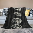 thumbnail image 2 of Orinice Moon Phases Warm Lightweight Blanket Soft Fleece Throw Blanket for Living Rooms Sofa Decor Cow Gifts All Seasons - Long-lasting Comfortable Blanket Gifts 60x80in, 2 of 6