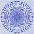 thumbnail image 1 of Ahgly Company Machine Washable Indoor Square Transitional Heavenly Blue Area Rugs, 8' Square, 1 of 7