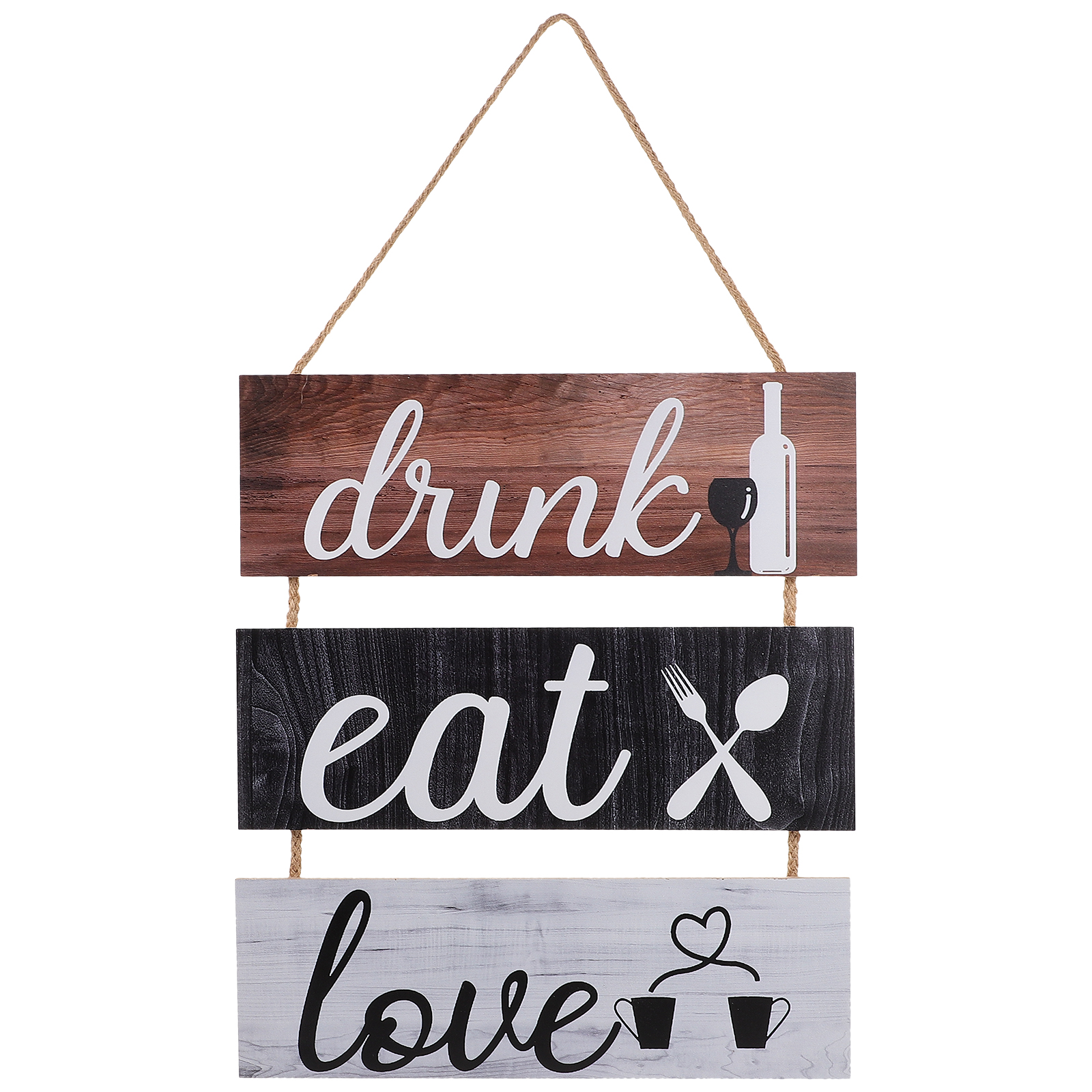 1Pc American Country Style Kitchen Dining Room Wall Decoration Wood