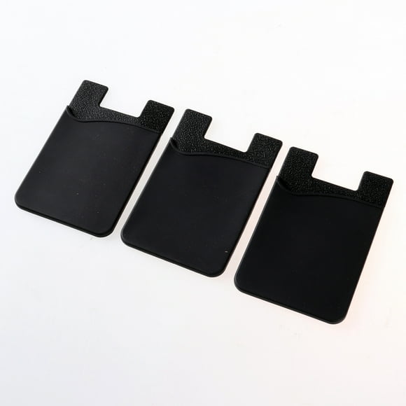 IFANLANDOR 3Set Card Holders and Phone Sticker Grip in Black Color Ideal for Phone Accessory Needs