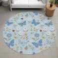 thumbnail image 6 of Addison Rugs Chantille Indoor/Outdoor Transitional Kids Sky Machine Washable Round Rug, 8' x 8', 6 of 7