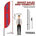 thumbnail image 3 of Real Estate Sign feather flag Pole kit for Outdoor by Mavis Printing | 15 FEET Long Polyester Outdoor Banner Flag for Easy Hang | HD Print Swooper Flag to Advertise Real Estate Business, 3 of 7