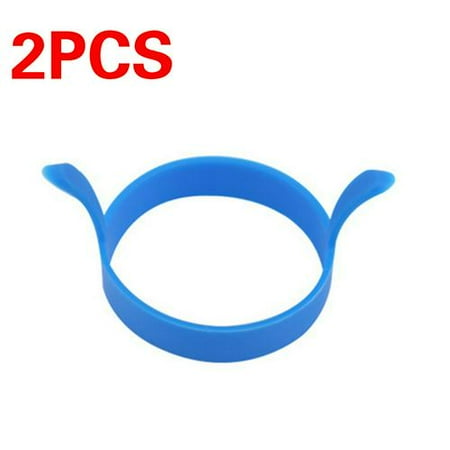 

2Pcs Breakfast Omelette Ring Fried Egg Mold Food Grade Silicone Egg Ring Pancake Cooking DIY Tool Frying Pan Egg Mold Kitchen Tools