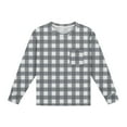 thumbnail image 4 of Aofany Unisex Kids Soft Long-Sleeve T-Shirts Solid Color Basic Tops Crewneck Tees Toddler Boys Girls Clothes, 4 of 7