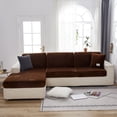 thumbnail image 1 of Housses de Coussins de Sofa en Velours Doux 2024, Housse de Sofa Résistante à l'Usure, Housses de Coussins de Canapé pour Sofa Sectionnel, Protège-Meubles en L (Gris Housse de Coussin 1 Place), 1 of 14