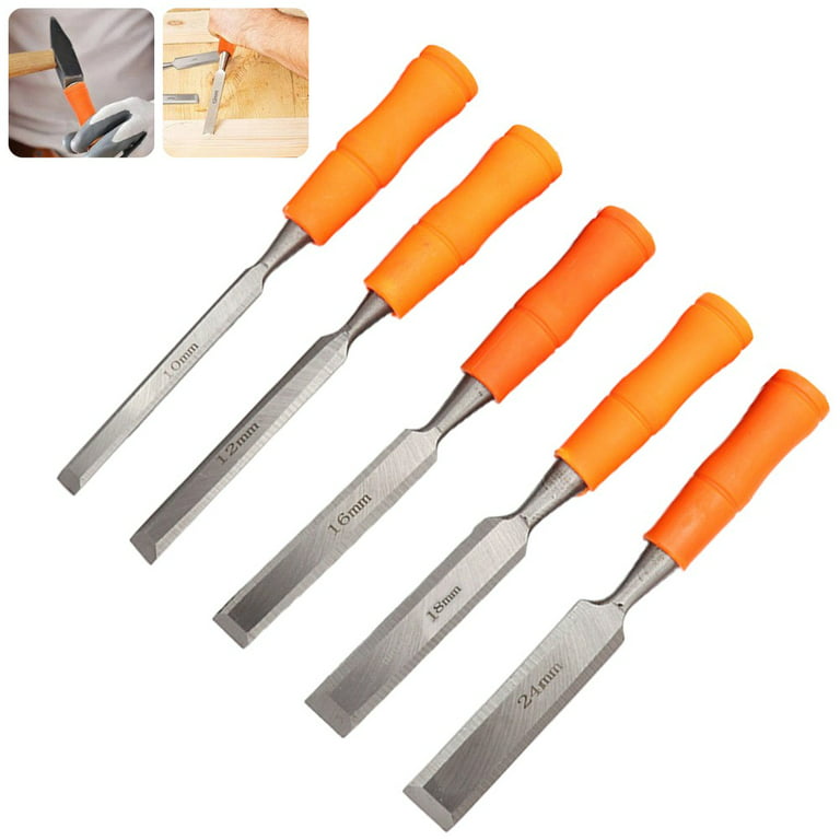 1/5pc Woodworking Chisels Carbon Steel Woodcut Wood Sculpture Carpenter  Carve Flat Chisel Wood Carve DIY Woodworking Hand Tool - AliExpress