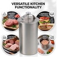 thumbnail image 5 of Deli Meat Press Stainless Steel, Ham Press Mold for Deli Meats with Thermometer and Spring Mechanism, Sturdy & Durable Lunch Meat Press for Healthy Homemade Sandwiches, 5 of 7
