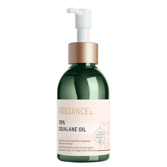 Aceite BIOSSANCE 100% escualano sostenible para uso facial y corporal, 100 ml