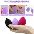 thumbnail image 6 of 6+6 Professional Makeup Sponge Set,2.76 inch Portable Soft Sponge Setting Face Puffs,Multicolor Makeup Blending Sponge Cosmetic Applicator for Loose Powder,Liquid,Facial Makeup Tools（Pink), 6 of 8