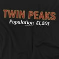 thumbnail image 2 of Twin Peaks T-Shirt Population Unisex Graphic Tee For Men & Women Black&nbsp;, 2 of 7