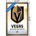 thumbnail image 3 of NHL Vegas Golden Knights - Logo 17 Wall Poster, 14.725" x 22.375", Framed, 3 of 3