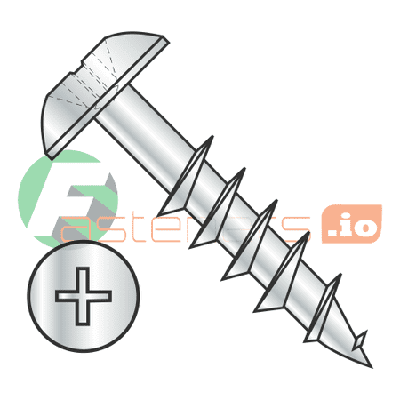 

#8 x 1 1/2 Deep Thread Wood Screws / Phillips / Truss Head / Steel / Zinc / 2/3 Thread (Quantity: 5 500 pcs)