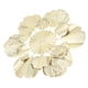 thumbnail image 2 of Nordic Luxury Wall Decoration Apricot Leaf Flower Mirror Wall Pendant Iron Art Porch Decoration B 43.3x43.5x3cm/17.0x17.1x1.2in, 2 of 5