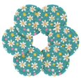 thumbnail image 7 of Yayeee 6 PCS Drink Coasters with Holder Set Woven Absorbent Round Tabletop Hot Pad, Small Daisy, 7 of 7