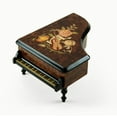 thumbnail image 1 of Gorgeous 30 Note Burl-Elm Music and Floral Theme Grand Piano Music Box - I’ll Always Love You (Not Whitney Houston), 1 of 2