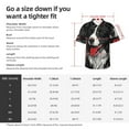 thumbnail image 5 of Sikiie Independence Day Collie Print Men's Hawaiian Shirt, Summer Beach Button Pocket Short Sleeve T-Shirt,3X-Large, 5 of 7