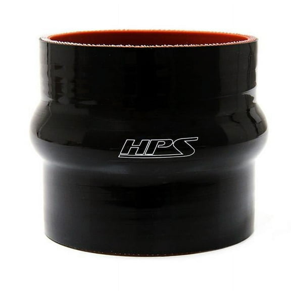 HPS Performance 1 in. Silicone Single Hump Coupler, Black - 4 in.