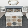 thumbnail image 3 of Designart 'Geometric Circle Natural Balance II' Geometric Duvet Cover Set, 3 of 4