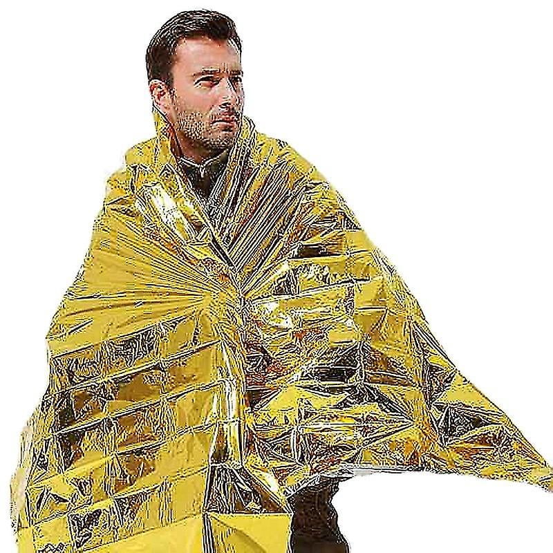 RedSwing Manta De Supervivencia Resistente, Lona Térmica De Emergencia Impermeable, Multiusos, Reflectante, Aislada, Para Todo Tipo De Clima, Para Campamento, Senderismo, Color Naranja