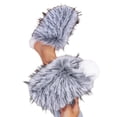 thumbnail image 4 of Willtoo Womens Closed Toe Fuzzy Slippers Fluffy Plush Slippers Cozy Non Slip Soft Sole Warm Indoor House Walking Shoes, 4 of 5