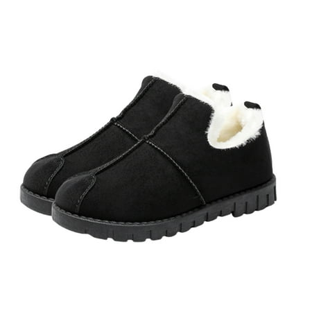 

Tuphregyow Stylish Women s Winter Snow Boots Thick Sole Warm and Cozy Slip On Short Boots Ideal for Outdoor and Office Wear Great Gift Option Black 37